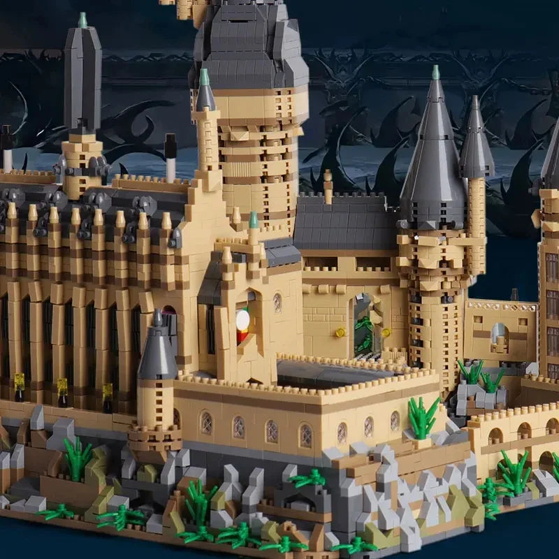 City Creative Medieval Magic Castle Series School Architecture Palace Model Building Blocks