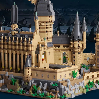 City Creative Medieval Magic Castle Series School Architecture Palace Model Building Blocks