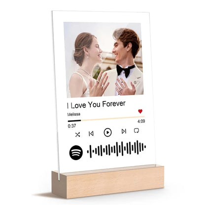 Personalized Music Photo Acrylic LED Plaque
