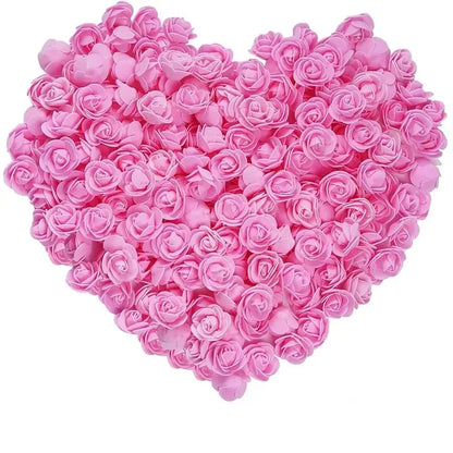 Foam Rose Heads 3.5cm - DIY Artificial Flowers for Wedding, Valentine's Day, and Home Decoration