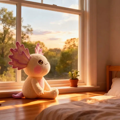 Kawaii Axolotl Plush Toy 25cm Soft Stuffed Animal for Kids