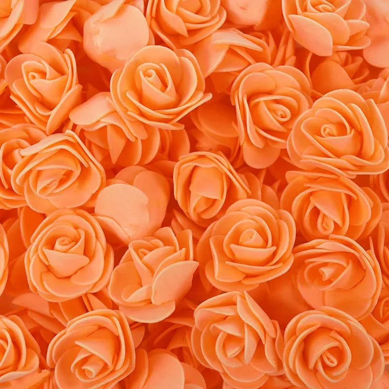 Foam Rose Heads 3.5cm - DIY Artificial Flowers for Wedding, Valentine's Day, and Home Decoration