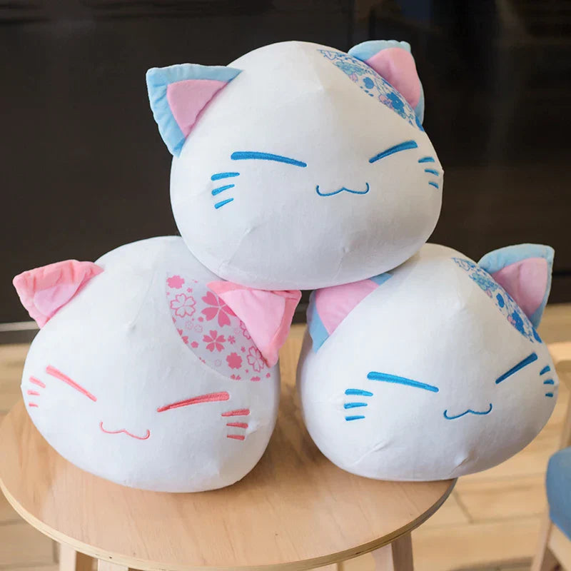 Cute Floral Cat Plush Toy 30cm Soft Stuffed Doll