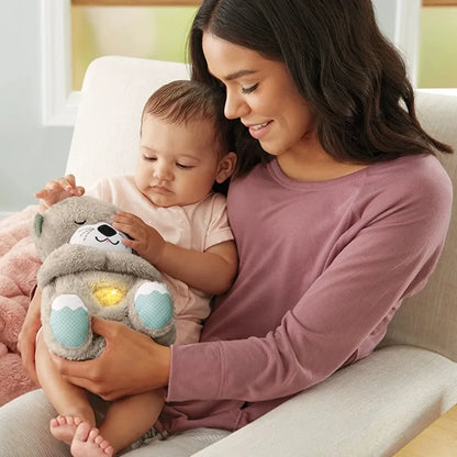 Baby Bear Soothes Otter Plush Toy - Musical Sleep Companion for Kids