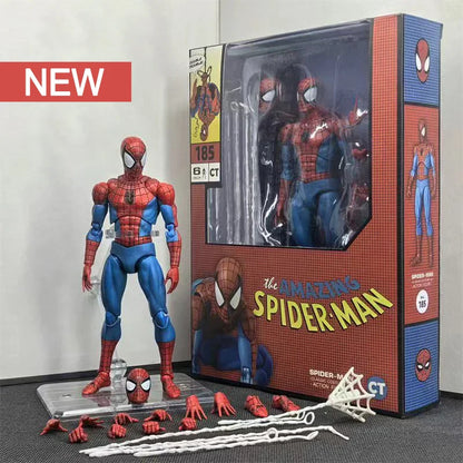 Spiderman Mafex 185 Classic Costume Anime Figure