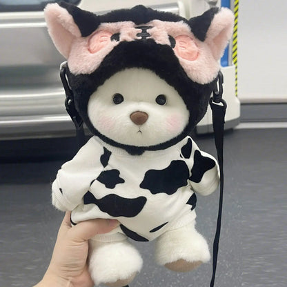 Handmade Teddy Bear Plush Doll with Outfit 30cm