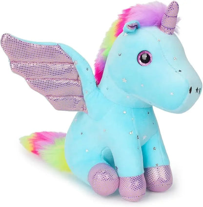 Rainbow Pink Unicorn Plush Soft Stuffed Animal Toy