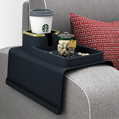 Sofa Armrest Tray With Cup Holder Spill-Proof Sofa Coaster