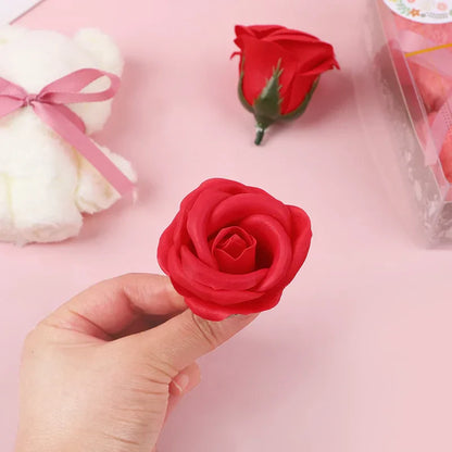 Towel Bear Soap Flower Gift Box for Valentine's Day, Wedding, Mother's Day, and Birthday