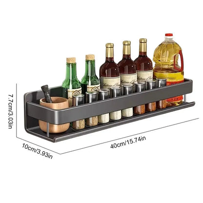 Aluminum Wall-Mounted Spices Rack