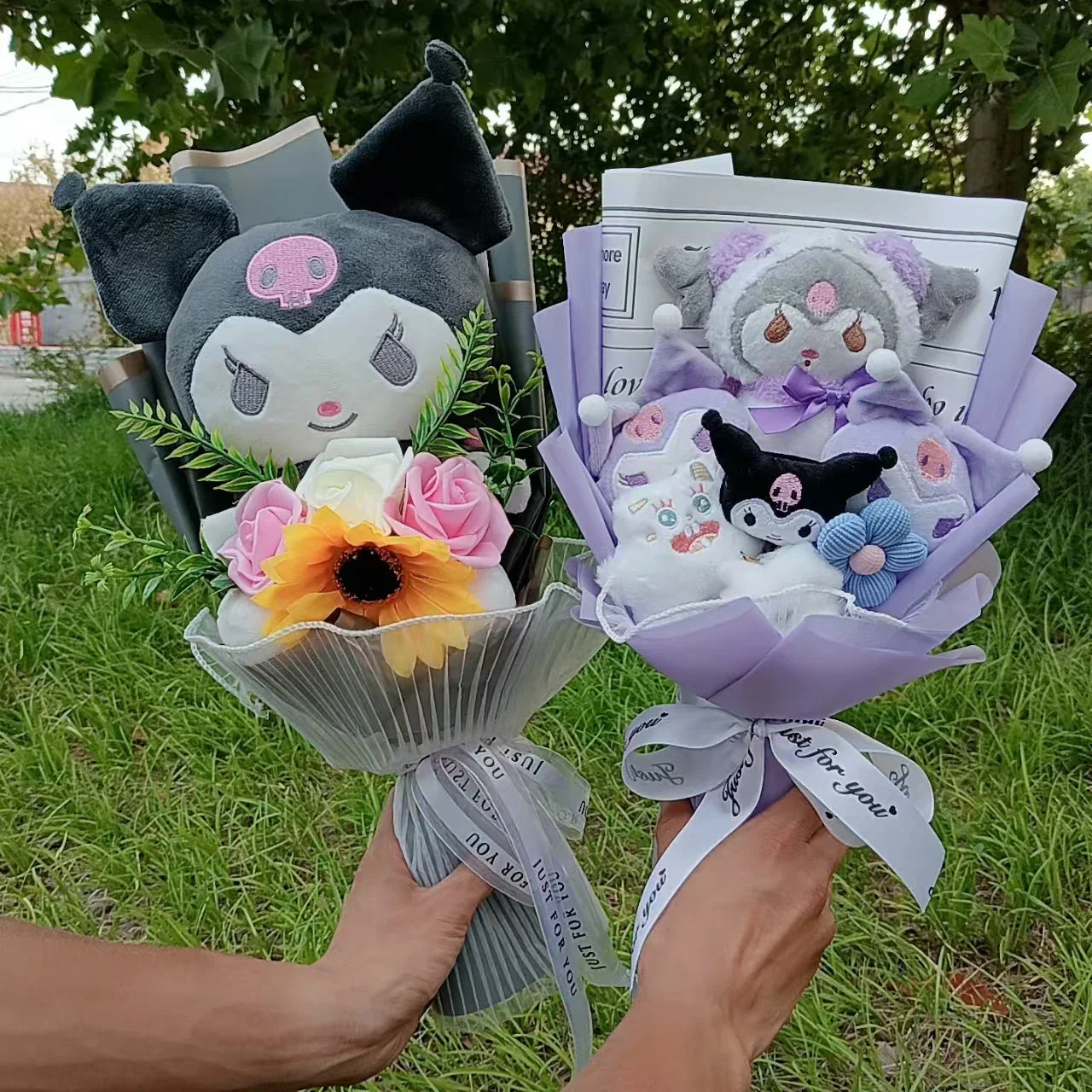 Kuromi Plush Flower Bouquet Soft Toy Gift for Girls