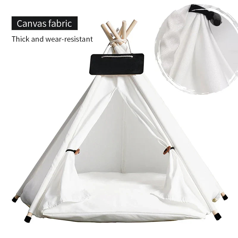 Tent with Washable Cushion Indoor Pet Bed