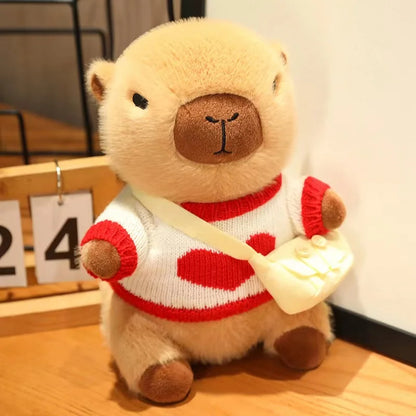 Cute Capybara Plush Toy - Cozy Sweater Doll for Kids & Home Decor