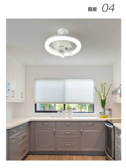 2 In 1 Swivel Fan Led Lamp