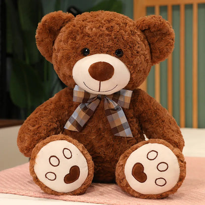 Classic Teddy Bear Plush with Bow Tie