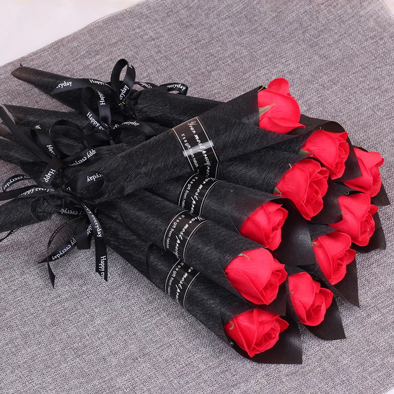 Soap Rose Bouquet Set of 10
