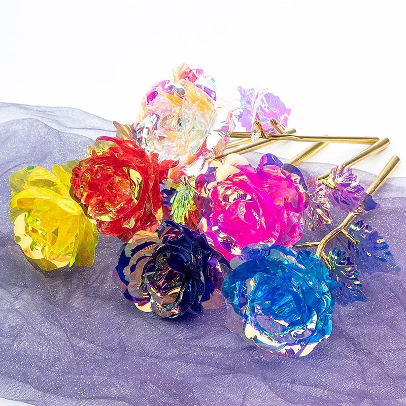 24K Eternal Gold Rose in Glass Dome