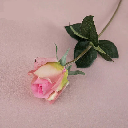 10-Piece Real Touch Moisturizing Rose Bud Artificial Flowers for Wedding and Home Decor