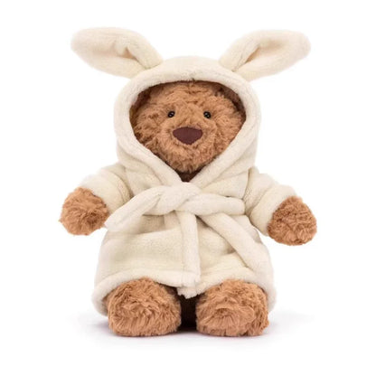 Bartholomew Eggplant Plush Bear - Soft Comfort Toy for Kids and Babies