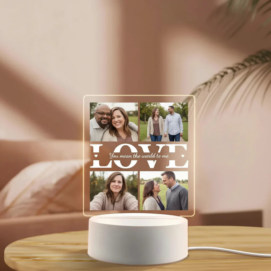 Personalized Photo Acrylic Night Light Plaque