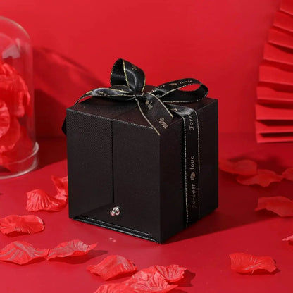 Luxurious Rose Gift Box Necklace