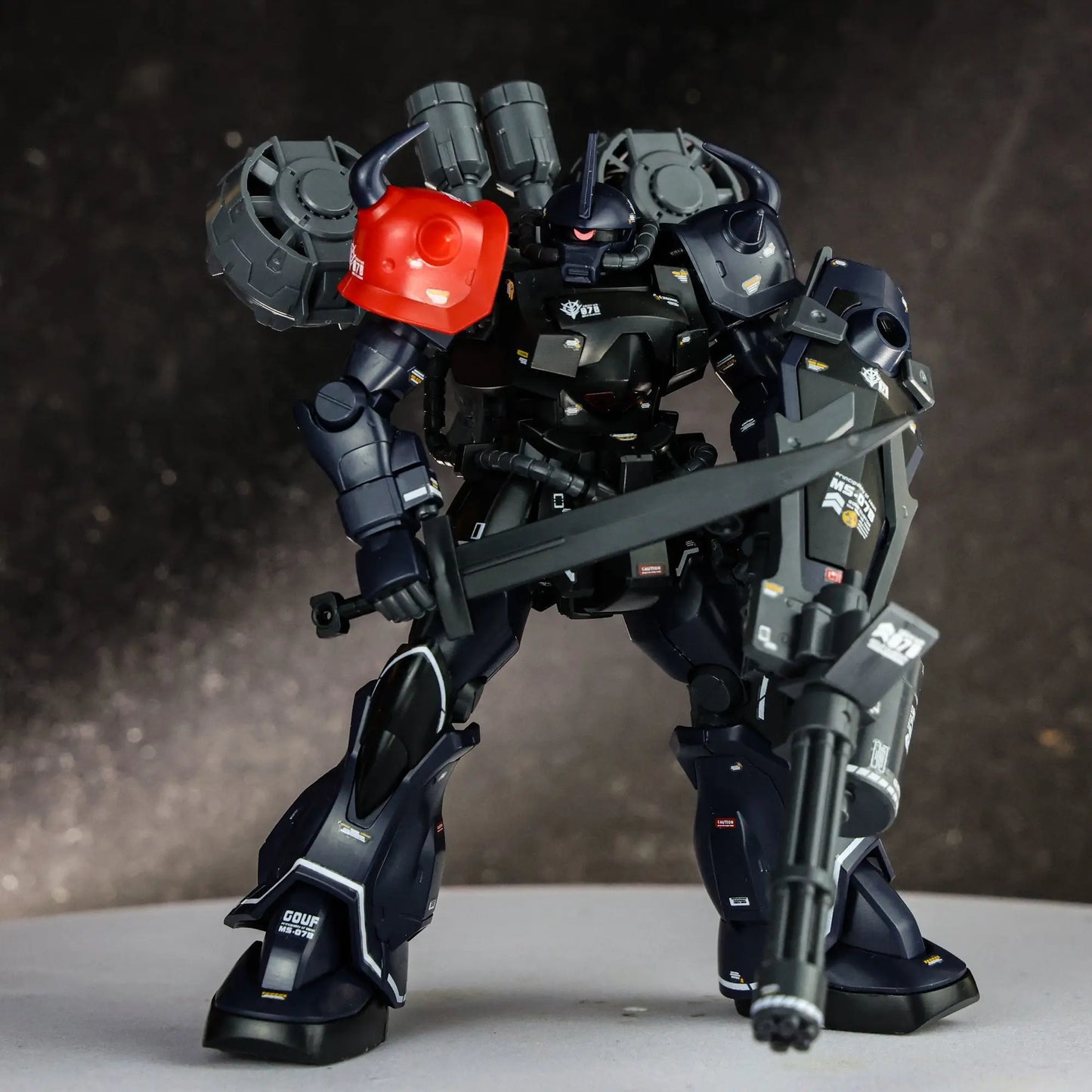 Gouf Midnight Color Assembly Model Kit With Fly Bag Action Figure