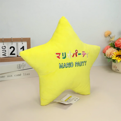 Super Mario Bros. Wonder Yellow Star Cushion - 12 Plush Toy Pillow