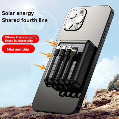 4 In 1 Solar Charging Power Bank