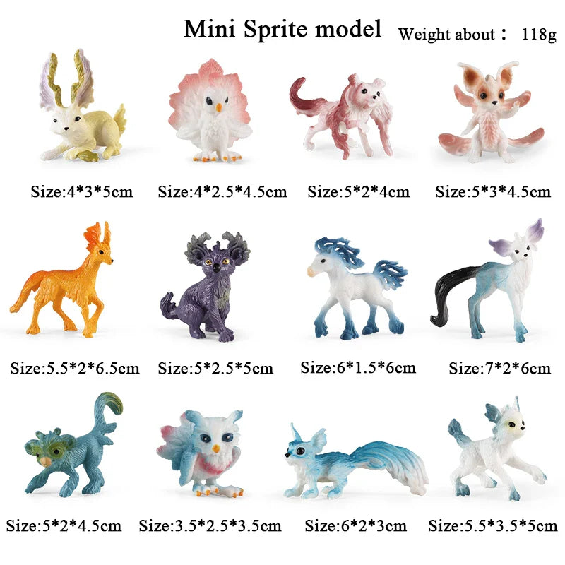 Montessori Miniature Lion Shark Horse Dinosaur Animals Model Set Action Figures