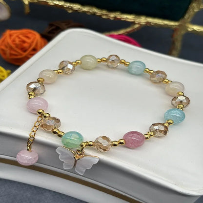 Butterfly Glass Beaded Bracelet