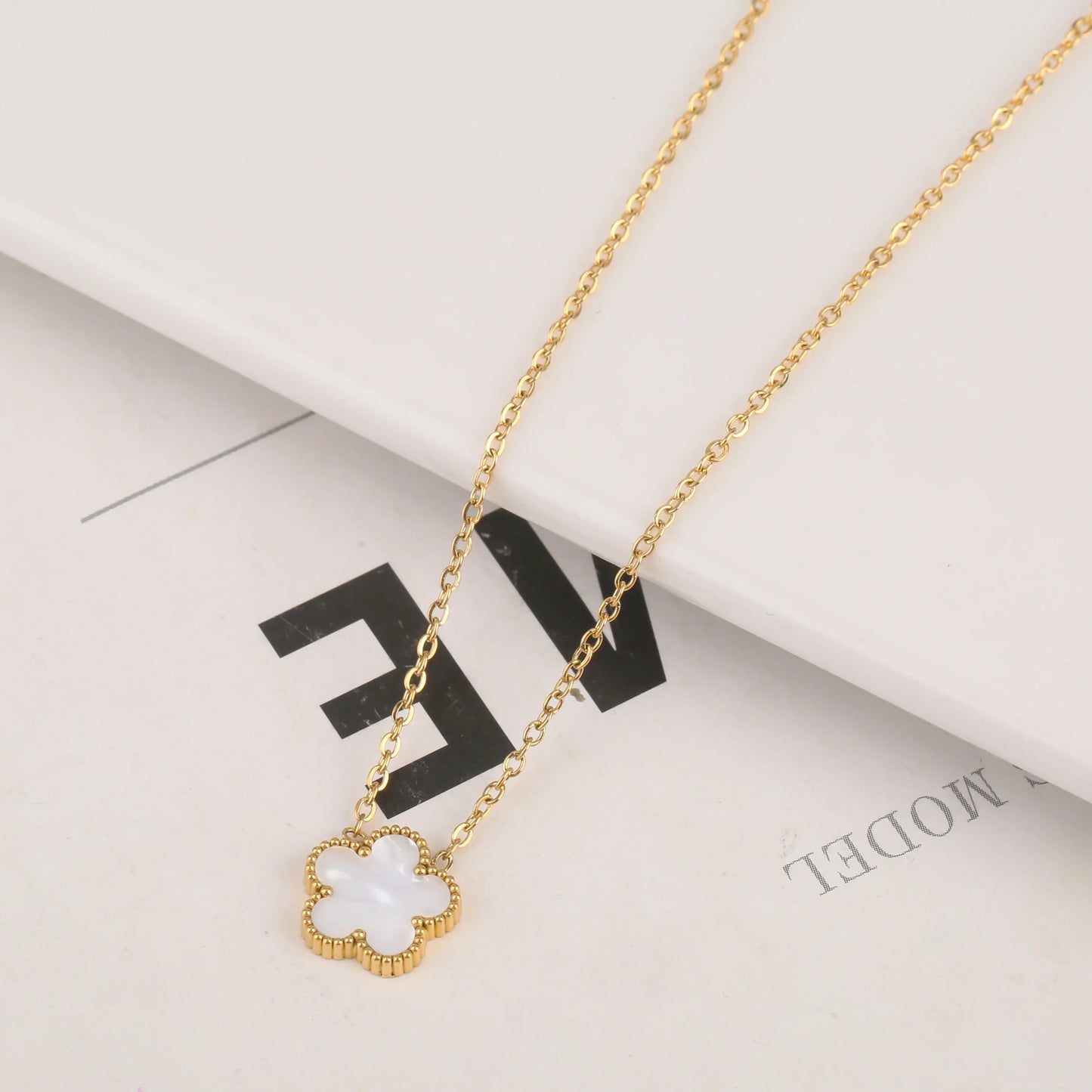 Gold Plated Five Leaf Flower Adjustable Bracelet