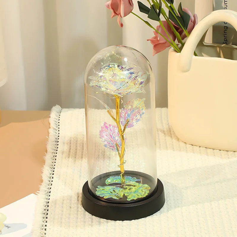 Eternal Rose LED Glass Flower Display