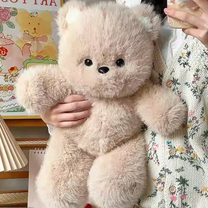 Kawaii Running Bear Plush Toy Soft Stuffed Animal for Kids and Home Decor