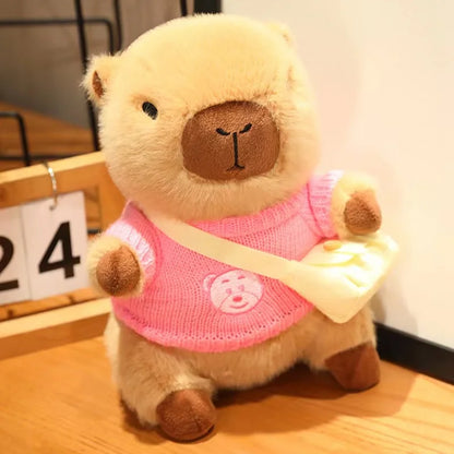 Cute Capybara Plush Toy - Cozy Sweater Doll for Kids & Home Decor
