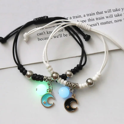 Luminous Star Matching Charm Bracelets Set of 2