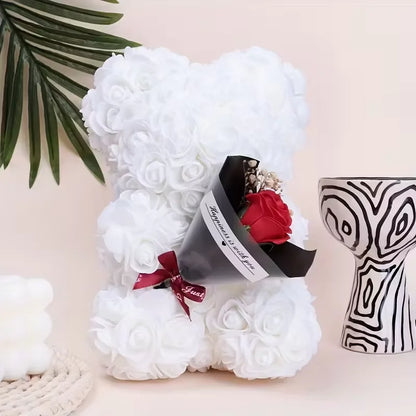Rose Bear Hug Flower Decorative Gift for Weddings and Valentine's Day