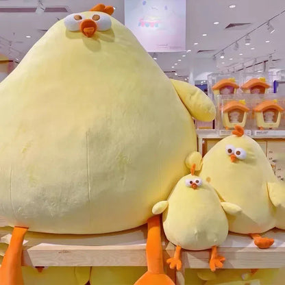 Funny Fat Chicken Plush Toy - Soft, Cute Neck Pillow for Kids & Gifts