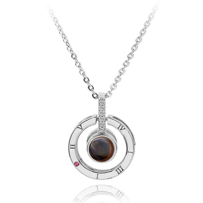 100 Languages Love Projection Heart Necklace