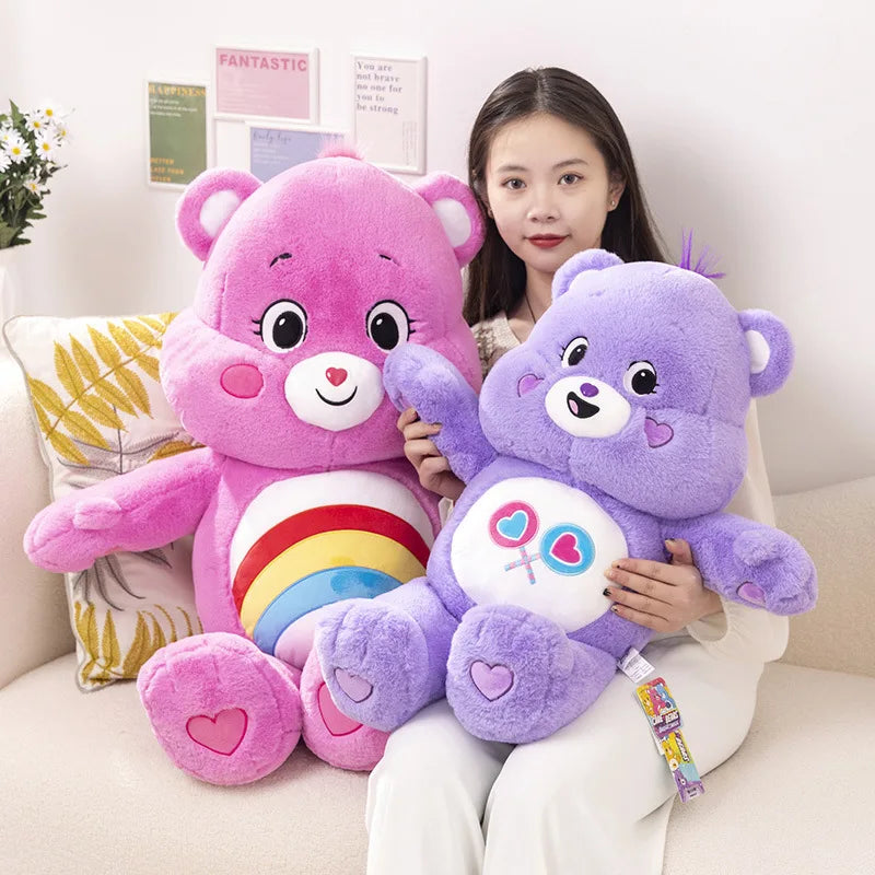 Colorful Teddy Bear Plush Pillow Soft Stuffed Doll