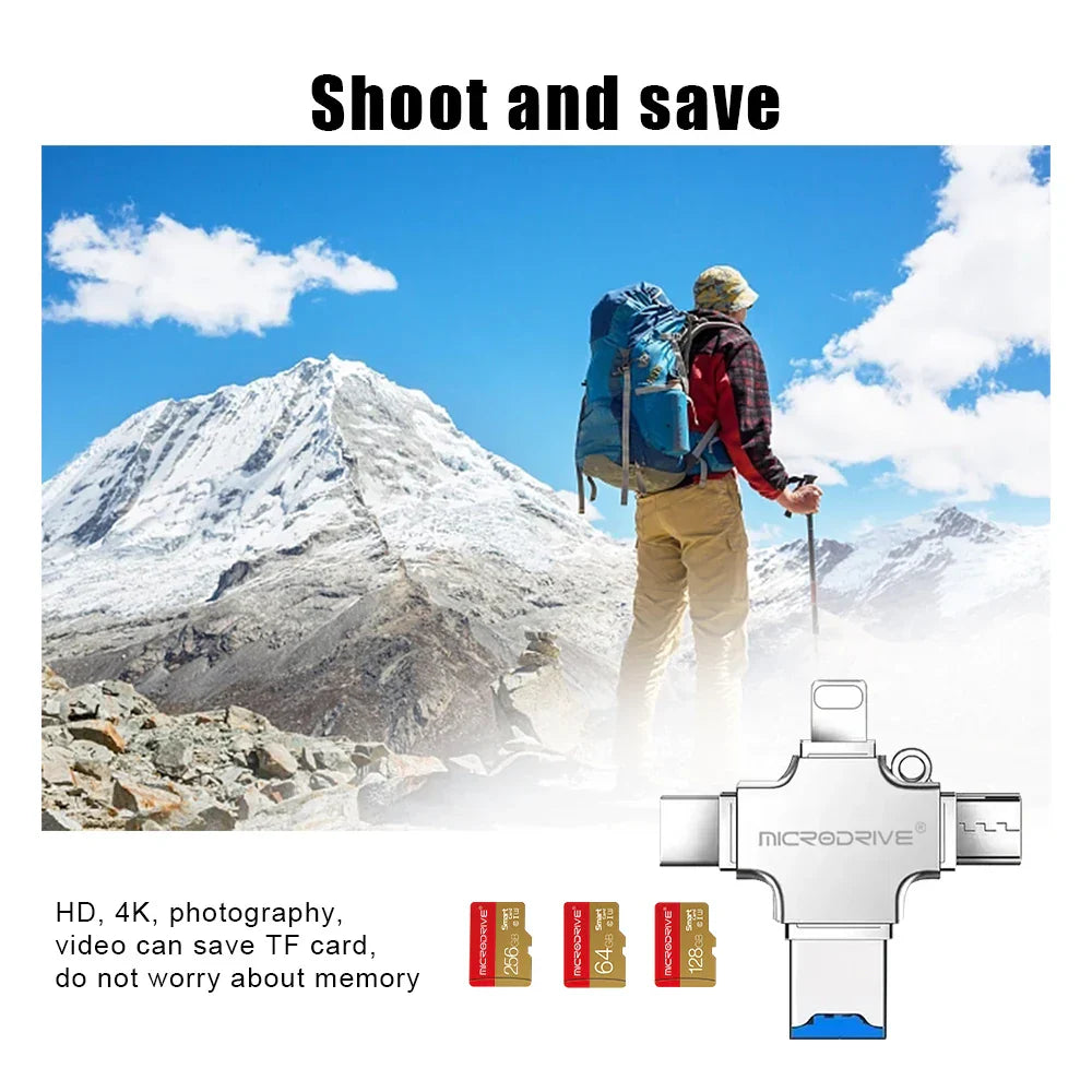 4 In 1 Memory Disk Flash Drive