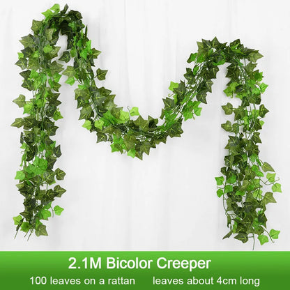 Artificial Plant Green Ivy Leaf Garland
