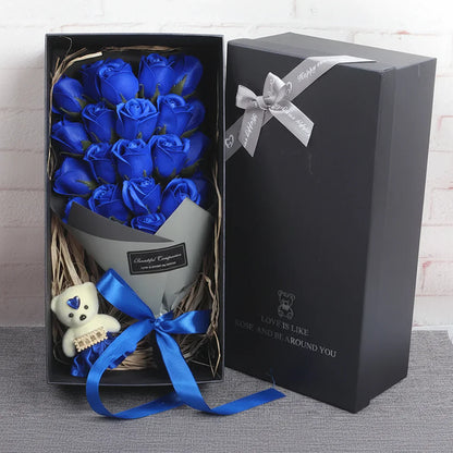 23-Piece Soap Rose Bouquet Gift Box for Birthday, Valentine's Day, and Wedding