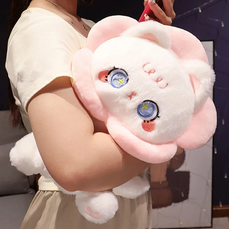 Cute Floral Cat Plush Toy 30cm Soft Stuffed Doll