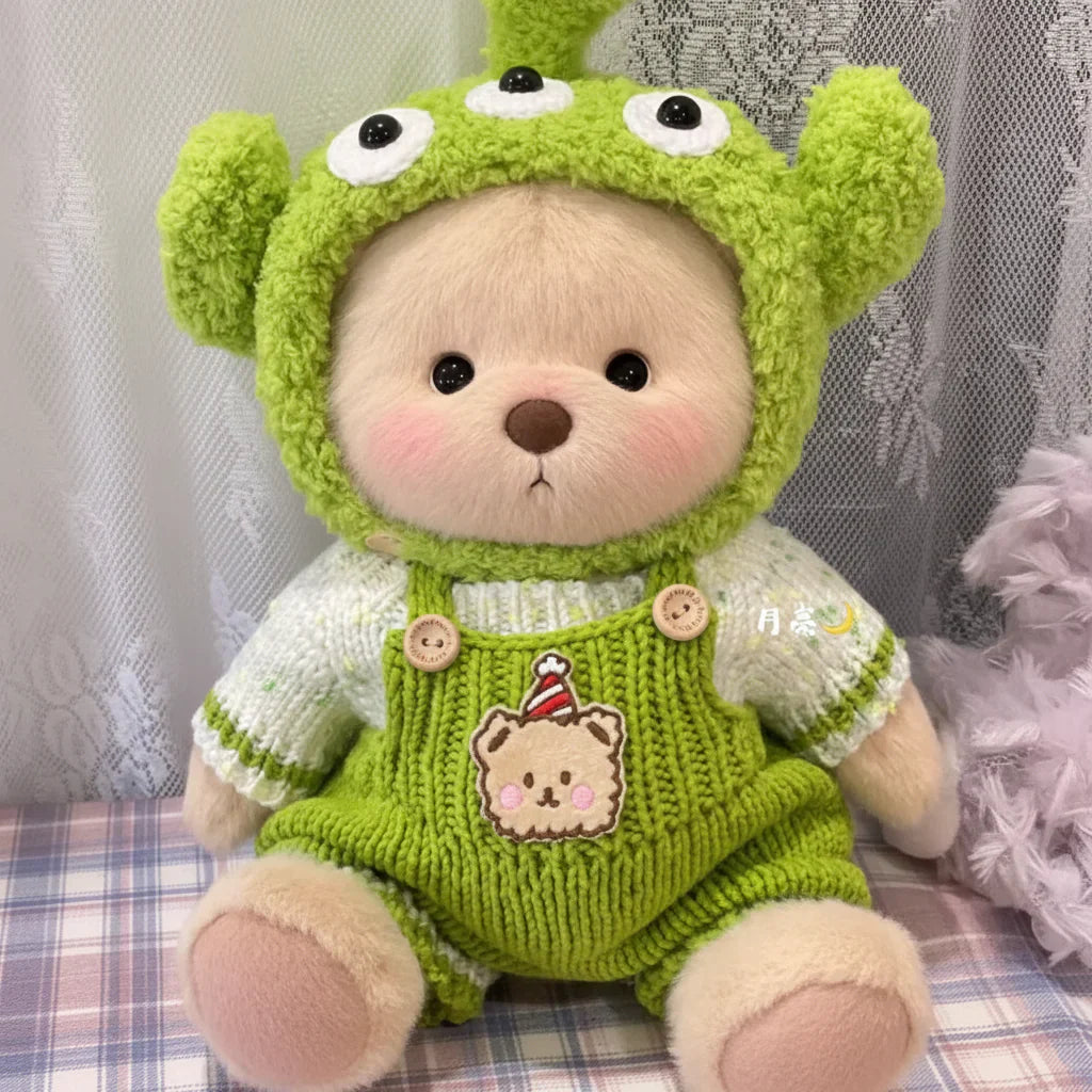 Handmade Teddy Bear Plush Doll with Outfit 30cm