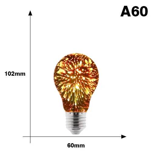 Vintage Star Fireworks Lamp