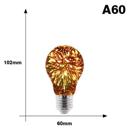 Vintage Star Fireworks Lamp