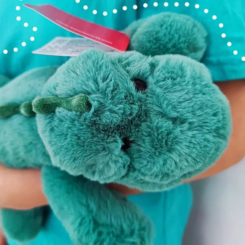 Cute 35cm Green Dinosaur Plush Toy - Soft Comfort Doll for Kids' Gifts