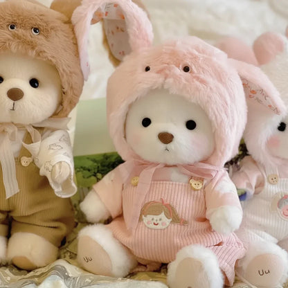 Handmade Teddy Bear Plush Doll with Outfit 30cm