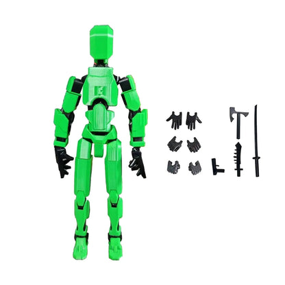 Lucky 13 Figure Toys Dummy 3D Printed Movable Shapeshift Robot Action Figuras