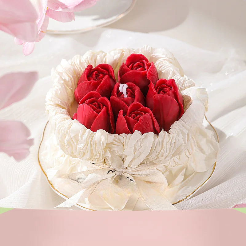 Mother's Day Scented Flower Candle Gift Box